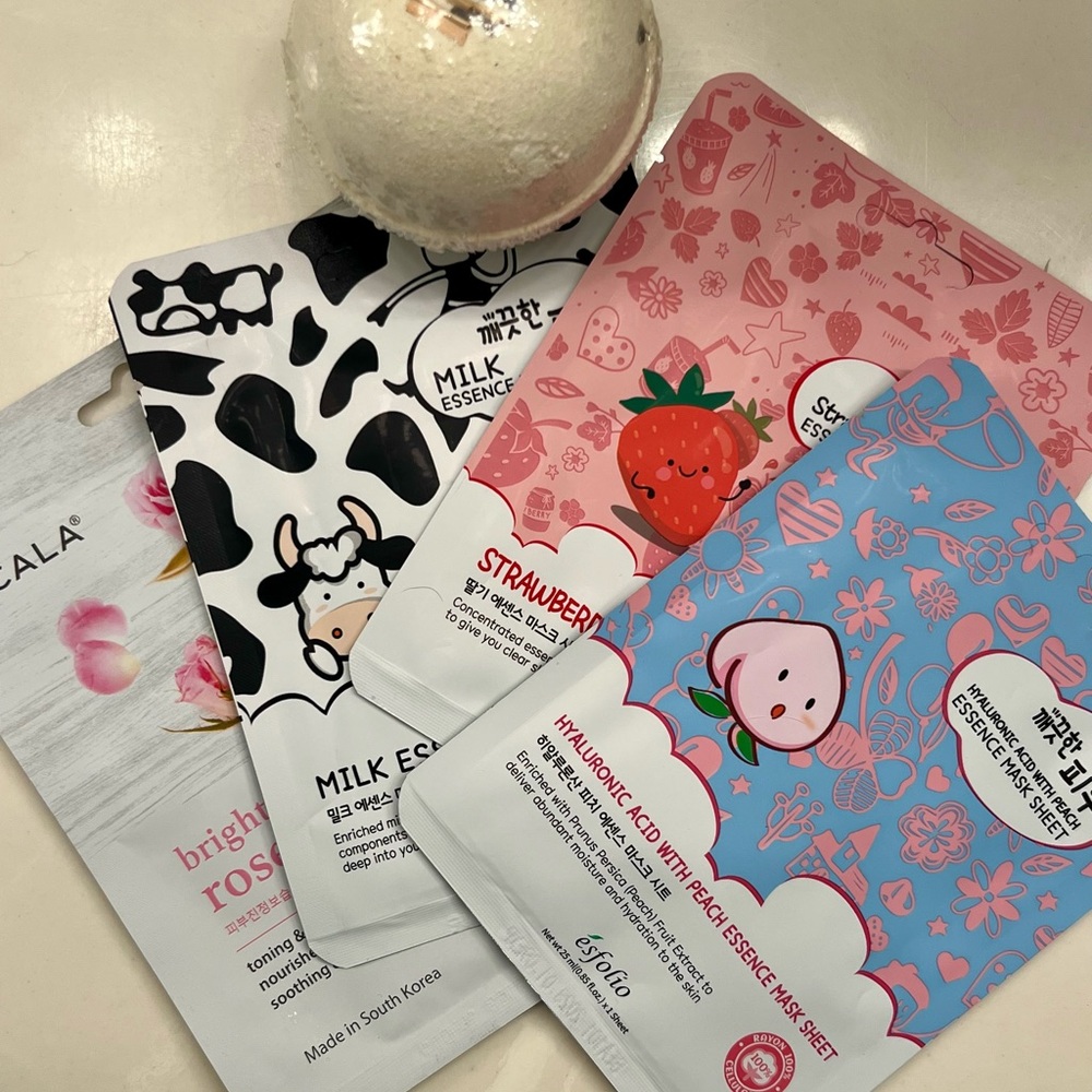 Korean Face Mask and bath bomb bundle